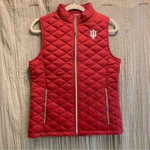 LIKE NEW Indiana University Quilted Vest Sz M